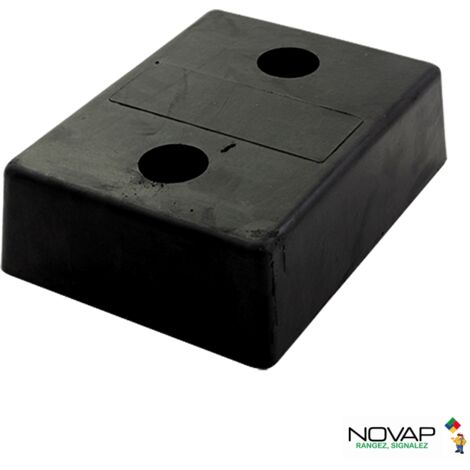 Novap – Butée de quai caoutchouc 330 x 250 x 102 mm – Haute densité – Protection quais – Pour manœuvres véhicules – 6101413