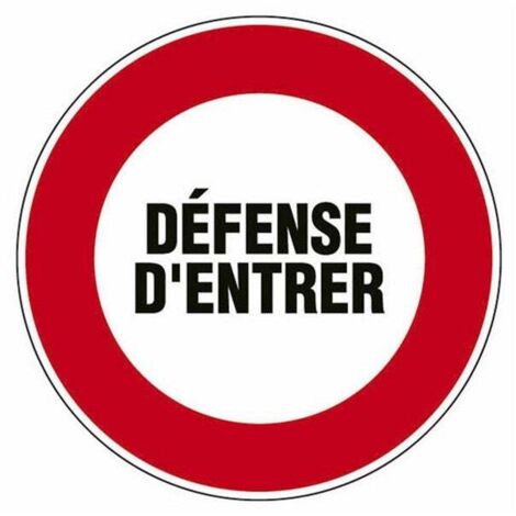 NOVAP - Disque DEFENSE D'ENTRER d.180mm