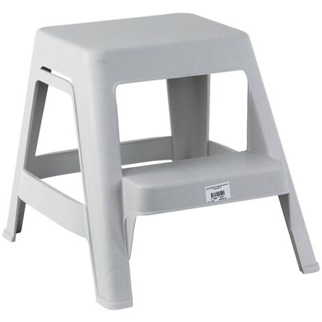 Novap – Marchepied 2 marches noir en résine PP – Hauteur 42cm – Charge maximale 150kg – Patins antidérapants pour sécurité
