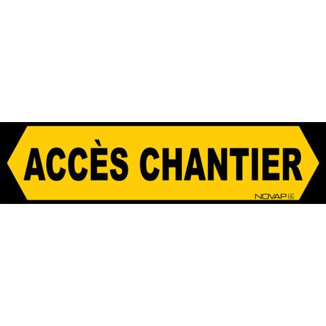 Novap – Panneau d'accès chantier rigide 800 x 200 mm – Plastique alvéolé imputrescible – Traitement anti-UV – 3341096