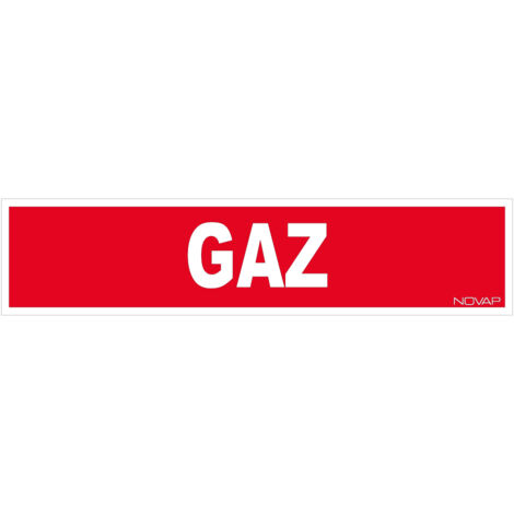 Novap – Panneau de signalisation rigide 330x75mm – Visibilité 6-7m – Encre anti-UV – Installation facile sur surfaces planes – 4120485