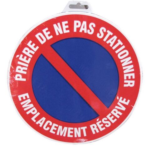 Novap – Panneau d'interdiction de stationner – Disque 300mm – Résistant aux intempéries – Installation facile – Signalisation claire