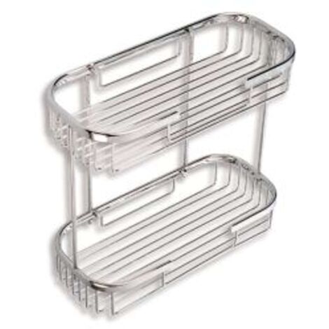 Novaservis Accesorios de alabmre - Estante de alambre doble, cromado 6075,0
