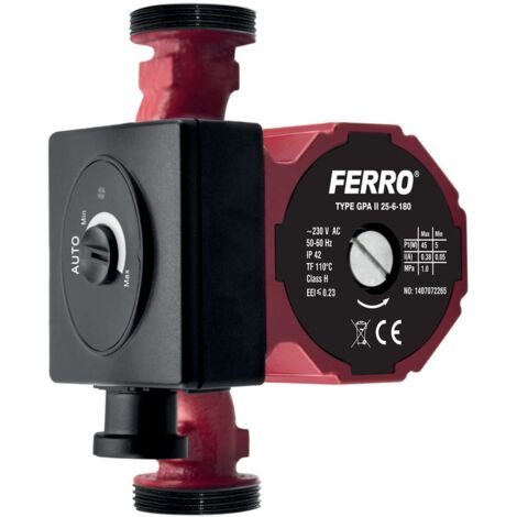 Novaservis Accesorios de fontanería - Bomba de circulación electrónica tipo 25-60, 180 mm 0602W