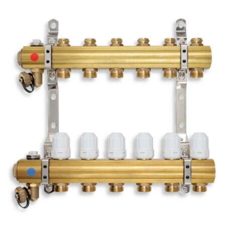 Novaservis Accesorios de fontanería - Colector con válvulas de control, termostáticas y mecánicas, 11 circuitos RZ11S