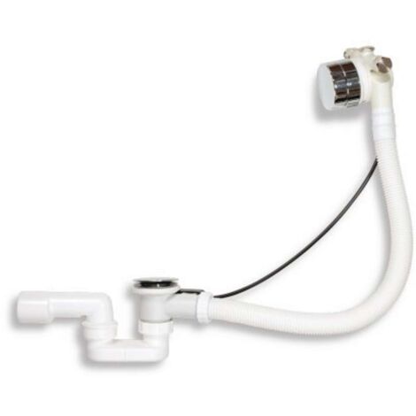 Novaservis Accesorios - Juego de desagüe y rebosadero para bañera con llenado, cromo 488,0
