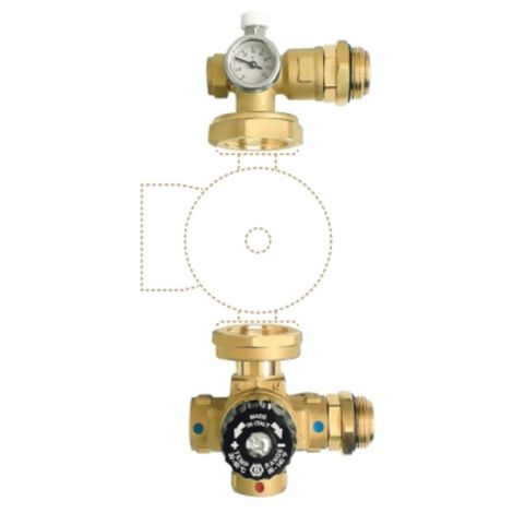 Novaservis Accesorios - Montaje para distribuidor de calefacción por suelo radiante, 1", sin bomba GM-WP