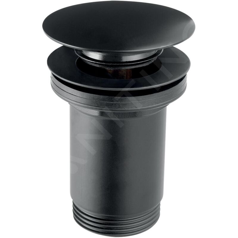 Novaservis - Accessoires - Bonde de cuvette refermable avec trop-plein, noir S285-BL-B
