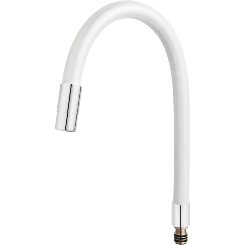 Novaservis - Accessoires - Flexible pour mélangeur d'évier, blanc/chrome RAM70710,0B