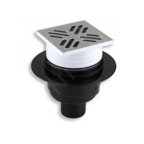 Novaservis Accessoires - Fond de siphon de sol, 105 x 105/50 mm, acier inoxydable 451,0