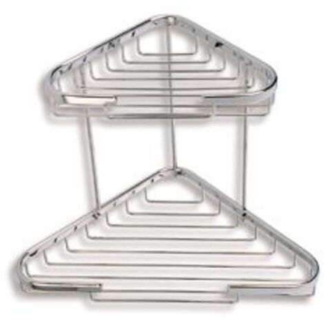 Novaservis Accessoires métalliques - Tablette d'angle double combinée, chromée 6072,0
