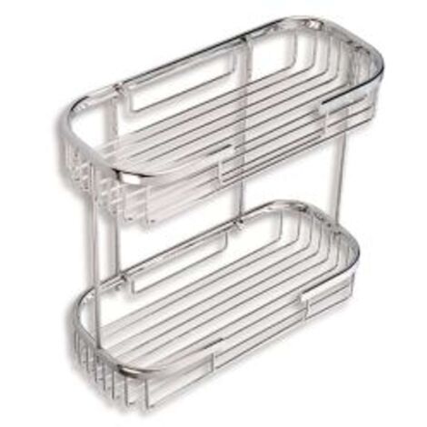 Novaservis Accessori a griglia - Doppio ripiano in filo metallico, cromo 6075,0