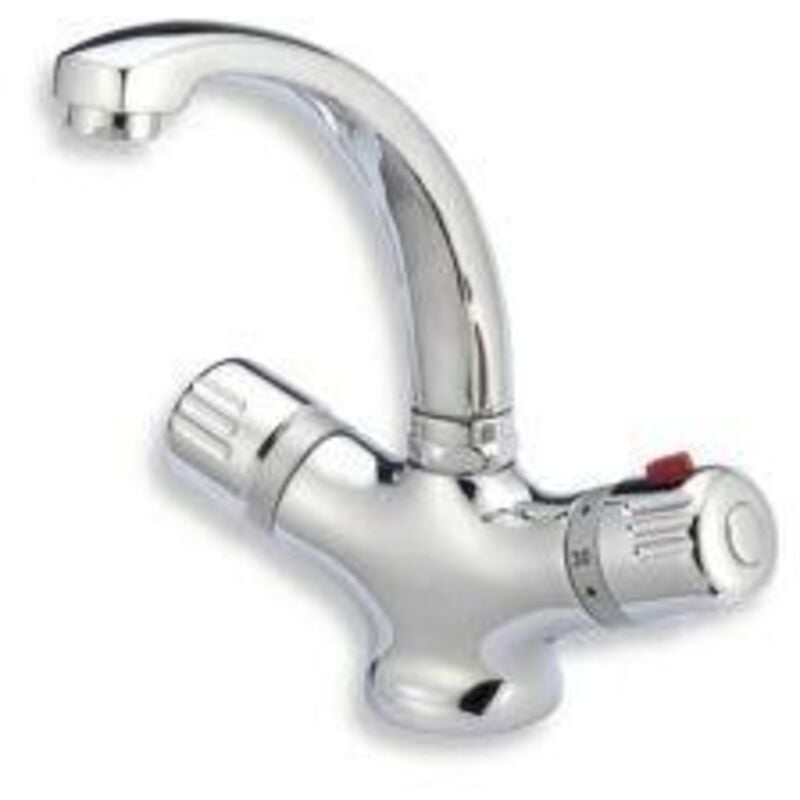 Novaservis - Aquamat - Mitigeur thermostatique de lavabo avec garniture de vidage, chrome 2601,0