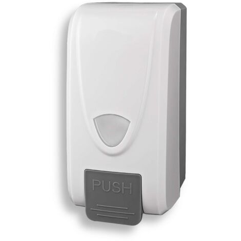 Novaservis Articoli sanitari - Distributore di sapone liquido, 1000 ml, bianco/grigio 69083,1