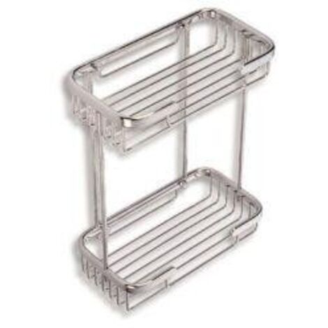Novaservis - Etagère double petite basse, chromée 6073,0
