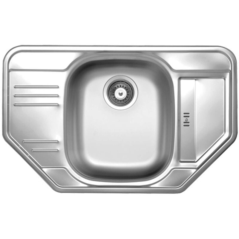 Novaservis - viers - Évier, 49x78 cm avec trop-plein, inox DR49/78R