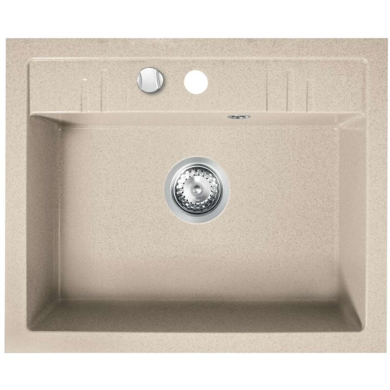 Novaservis - viers - Evier en granit 58x48 cm, sable DRGM1/48/58SA