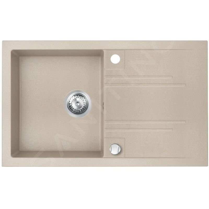 Novaservis - viers - Évier en granit 78x48 cm, sable DRGM48/78SA