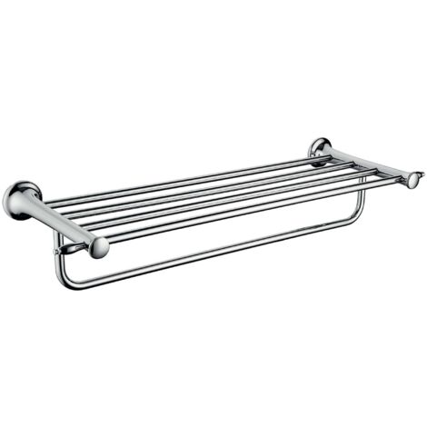 Novaservis Ferro Retro - Mensola con portasciugamani, lunghezza 66 cm, cromo ARE35