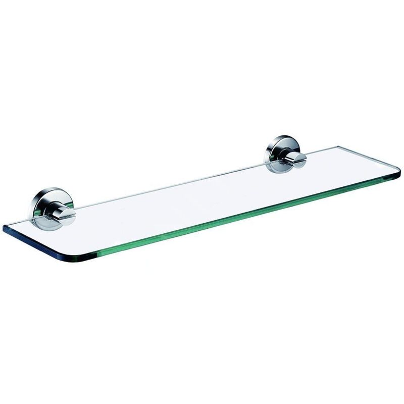 Ferro Smile - Etagère, 500x140 mm, verre/acier inoxydable poli ASM13 - Novaservis