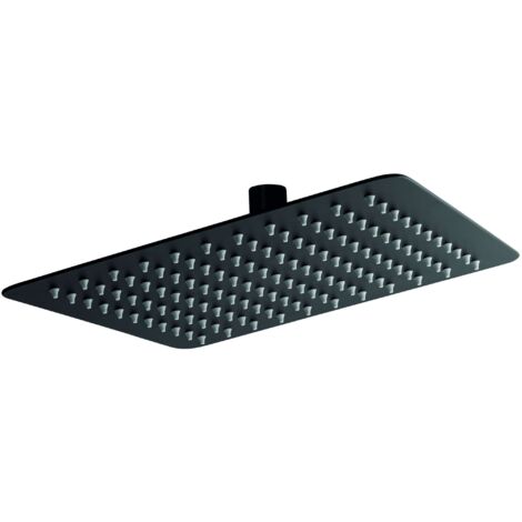 Novaservis Ferro - Soffione doccia 25x25 cm, nero opaco RUP/251,5