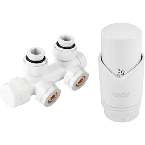 Novaservis - Kit de raccordement avec connexion centrale, pas de 50 mm, blanc ZTD30WH