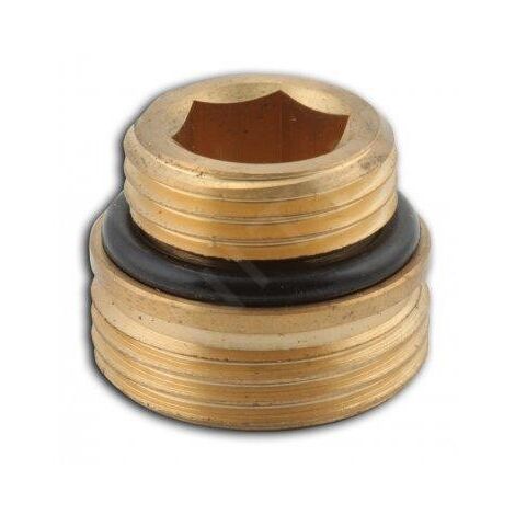 Novaservis Matériel de plomberie - Adaptateur pour raccord de radiateur 1/2x3/4", laiton RA402/1520