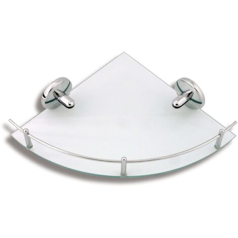 Novaservis Metalia 1 - Estante esquinero, cristal/cromo 6158,0