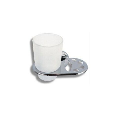 Novaservis Metalia 1 - Porte verre et brosses à dents, chrome/verre 6149,0