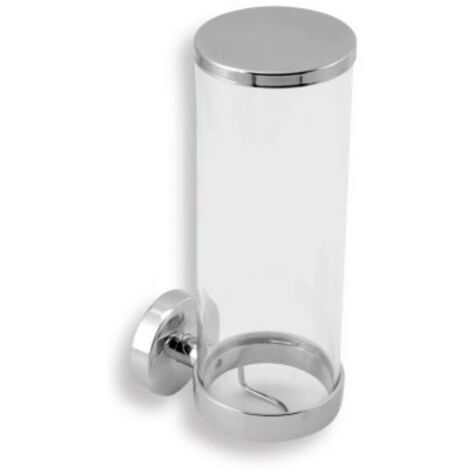 Novaservis Metalia 11 - Kosmetisch-Tamponspender, glas/chrom 0172,0