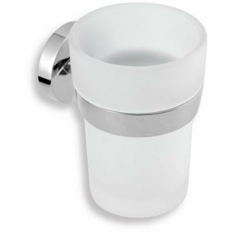 Novaservis Metalia 11 - Porte brosses à dents et dentifrice, verre/chrome 0106,0