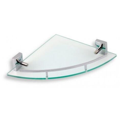 Novaservis Metalia 12 - Tablette d’angle avec barre de protection, chrome 0258,0