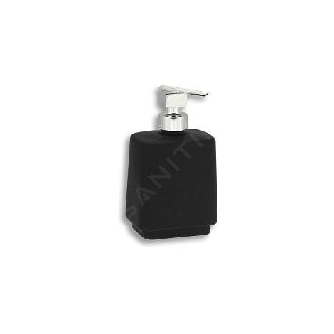 Novaservis Metalia 4 - Distributeur de savon à poser, noir/chrome 6450/1,5