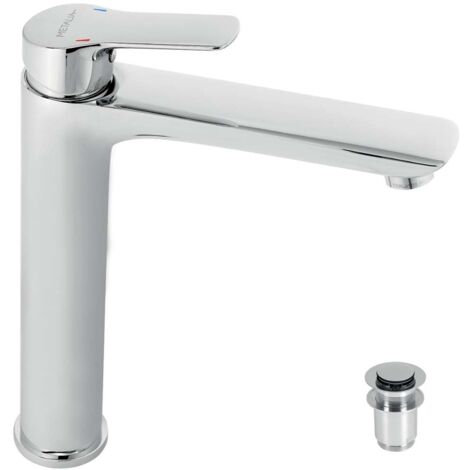 Novaservis Metalia 54 - Miscelatore per lavabo con piletta ClickClack, Eco, cromo 54503,0