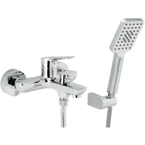 Novaservis Metalia 54 - Miscelatore per vasca da bagno, con accessori, Eco, cromo 54021,0
