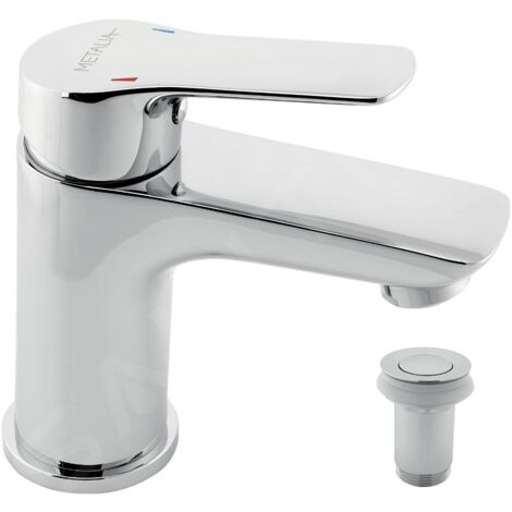Novaservis Metalia 54 - Mitigeur de lavabo avec bonde Click-Clack, chrome 54003,0