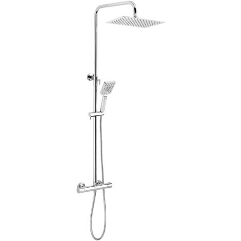 Novaservis Metalia 54 - Set doccia con termostato, 30x20 cm, 3 getti, cromo SET034/TER,0