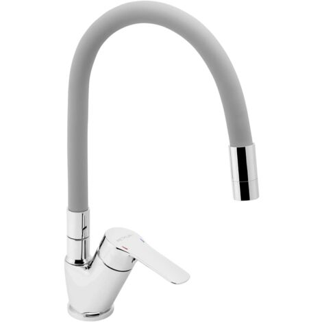 Novaservis Metalia 54 - Spültischarmatur mit flexiblem Arm, Chrom/grau 54014F,0S