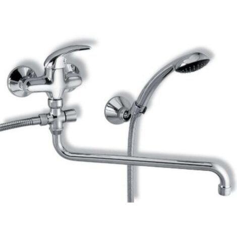 Novaservis Metalia 55 - Miscelatore da parete per vasca completo, leva medica, cromo 55071,0L