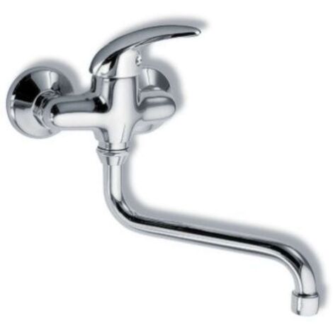 Novaservis Metalia 55 - Miscelatore per lavabo a parete 10 cm, cromo 55074/T,0