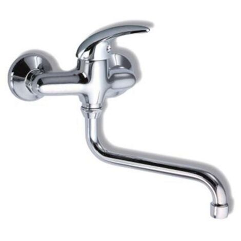 Novaservis Metalia 55 - Spültischarmatur 150 mm, Klinikhebel, chrom 55070L/T,0