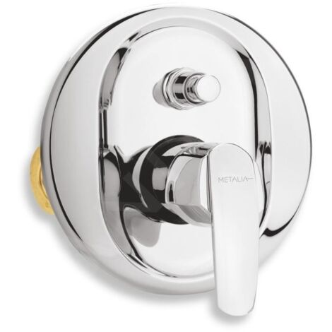Novaservis Metalia 56 - Robinetterie à encastrer pour 2 sorties, avec inverseur, chrome 56050R,0