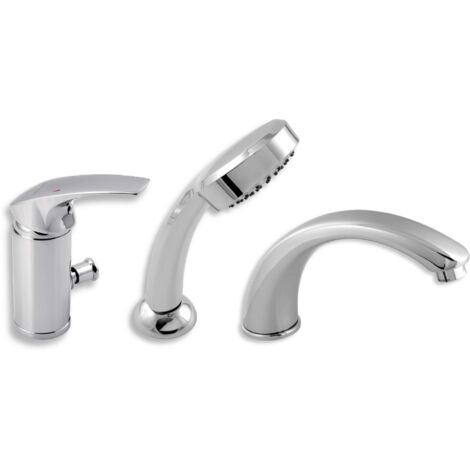 Novaservis Metalia 57 - Miscelatore a 3 fori per vasca da bagno, cromo 57045,0