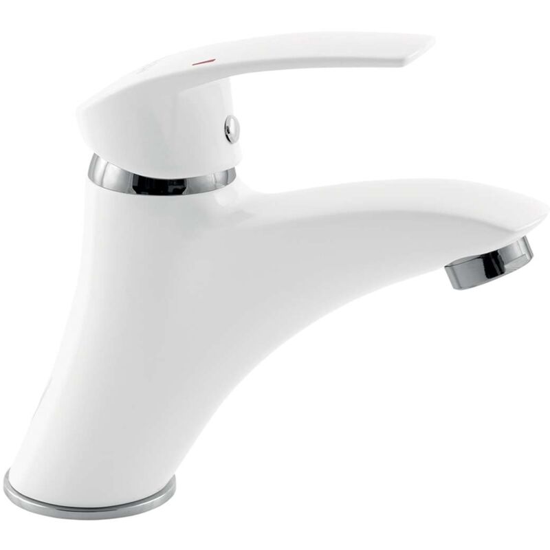 Novaservis - Metalia 57 - Mitigeur de lavabo, blanc/chrome 57002/1,1