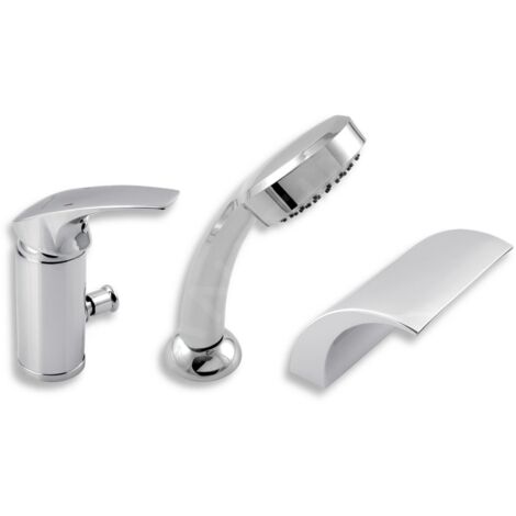 Novaservis Metalia 57 - Robinetterie de baignoire à 3 trous, chrome 57047,0