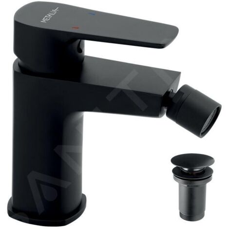 Novaservis Metalia 58 - Mitigeur de bidet avec vidage, noir 58011,5