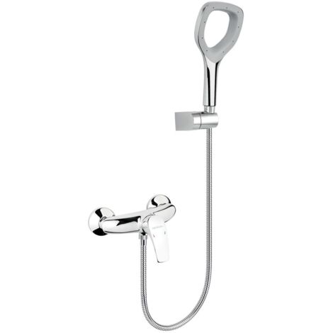 Novaservis Metalia Eco+ - Robinetterie de douche murale avec pommeau de douche ECO+, chrome 57060,0E
