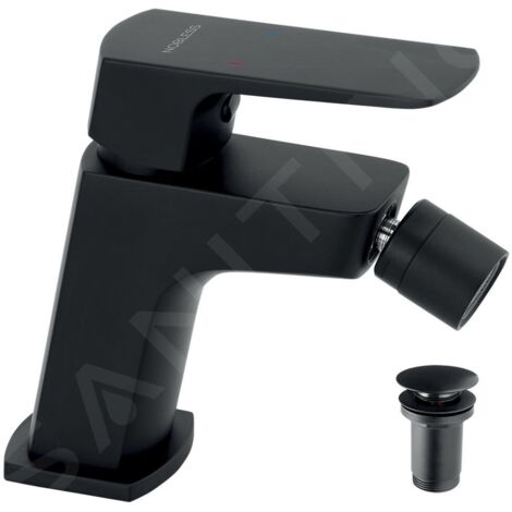 Novaservis Nobless Ego - Mitigeur de bidet avec vidage, noir mat 43011,5