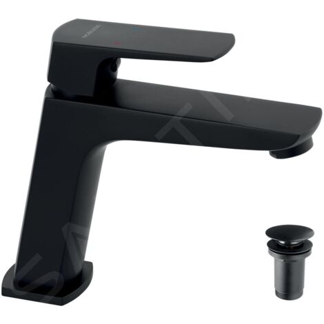 Novaservis Nobless Ego - Mitigeur de lavabo avec vidage, noir mat 43003,5