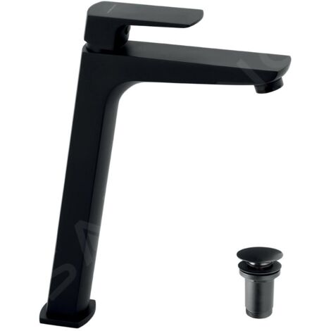 Novaservis Nobless Ego - Mitigeur de lavabo avec vidage, noir mat 43503,5